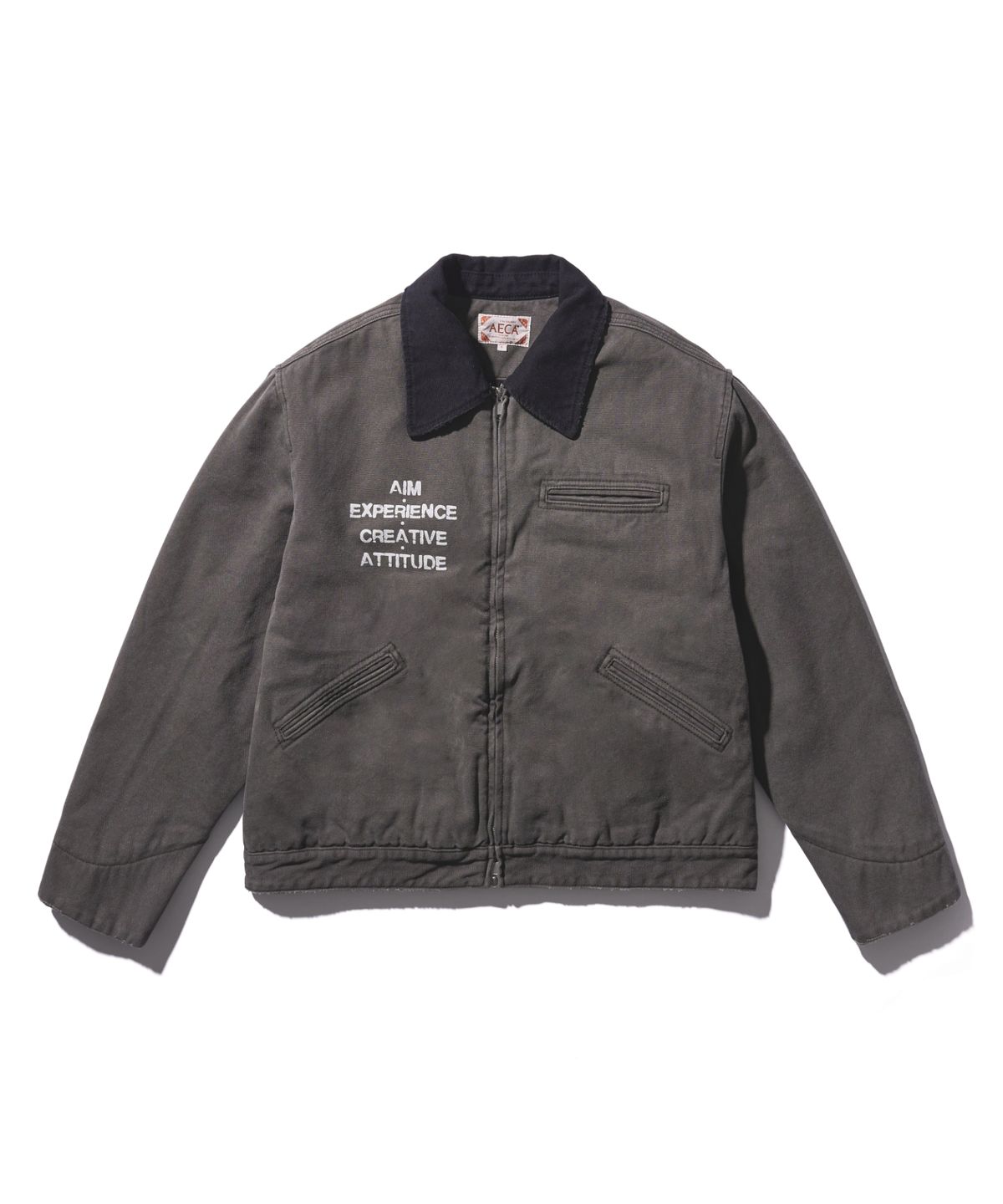 에이카화이트(AECA) AECA VINTAGE PIGMENT WORK JACKET-BROWN