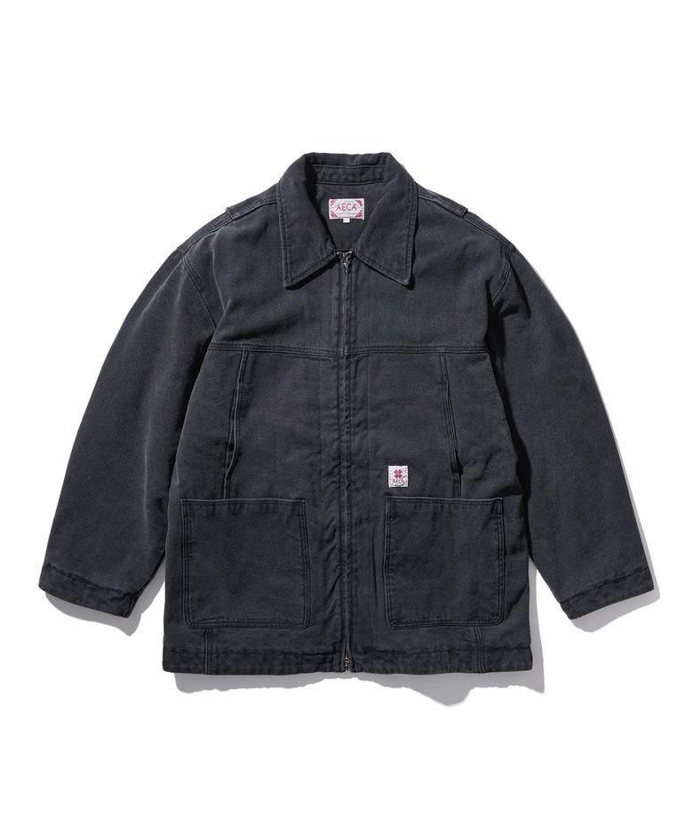 AECA VINTAGE PIGMENT FIELD PARKA-CHARCOAL