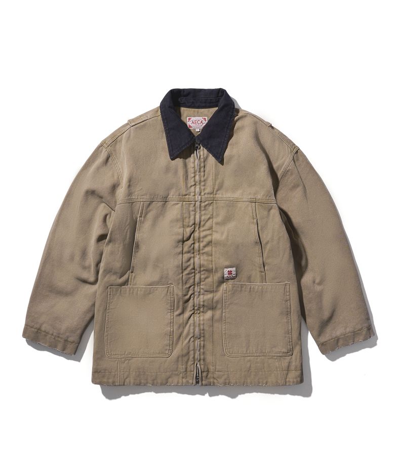 AECA VINTAGE PIGMENT FIELD PARKA-BEIGE