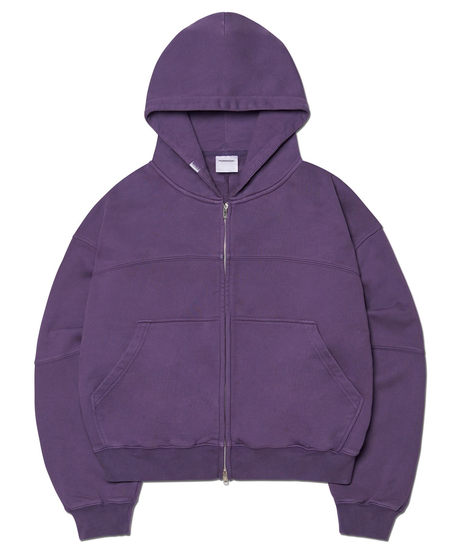 ★NOMANUAL★ OVERDYED NF HOODED ZIPUP DARK PURPLE NM63HD05M MUSINSA公式 | NOMANUAL OVERDYED N.F HOODED ZIP-UP - DARK PURPLE