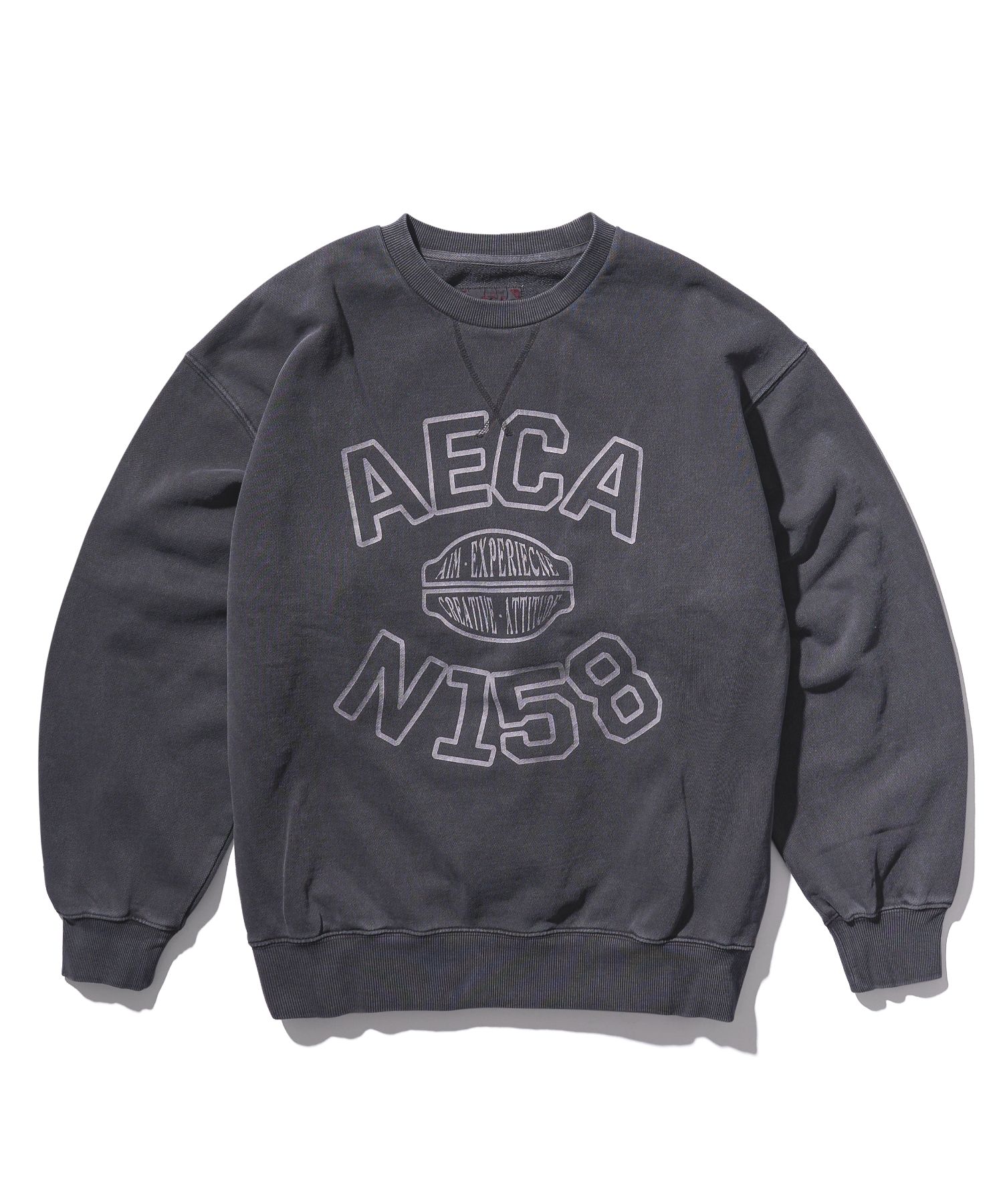 ◆AECA WHITE CLASSIC SYMBOL SWEAT SHIRTS◆ MUSINSA | AECA WHITE AECA CLASSIC SYMBOL SWEAT SHIRTS-WASHED