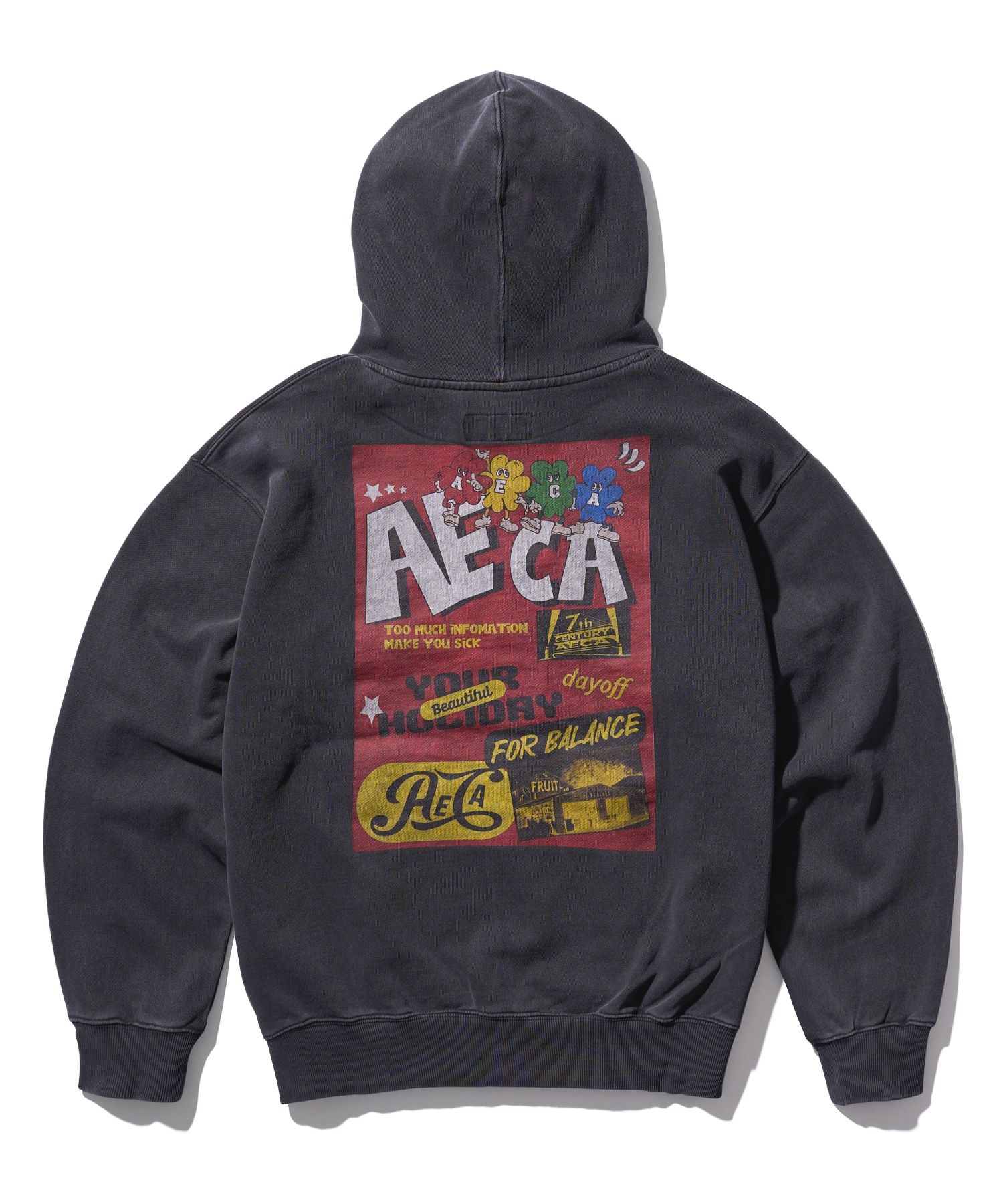 パーカー・フーディ AECA WHITE CLOVER HOLIDAY HOODIE SWEATWASHED CHARCOAL MUSINSA | AECA WHITE CLOVER HOLIDAY HOODIE SWEAT-WASHED CHARCOAL
