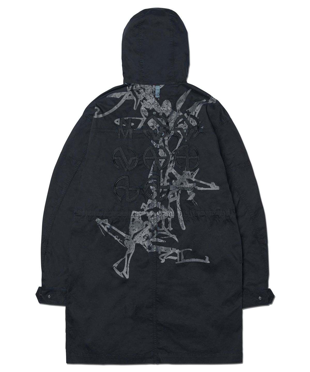 노매뉴얼(NOMANUAL) HOODED G.P FIELD JACKET - CHARCOAL