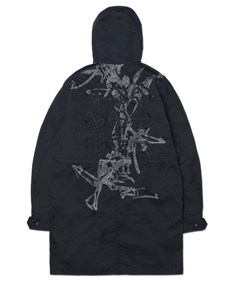 HOODED G.P FIELD JACKET - CHARCOAL
