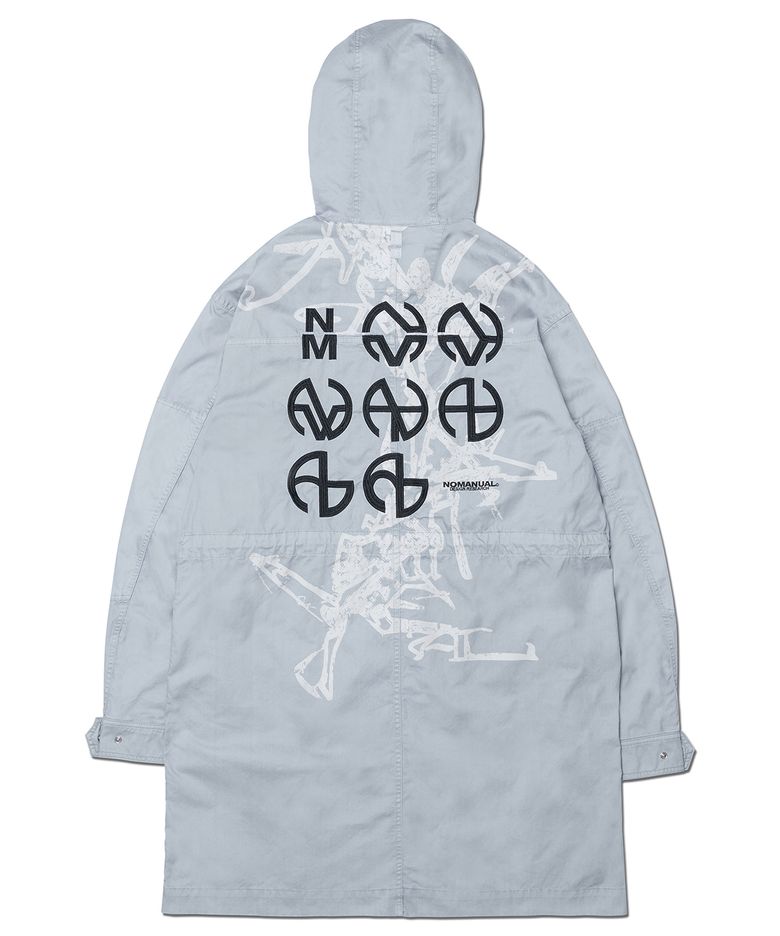HOODED G.P FIELD JACKET - LIGHT GRAY