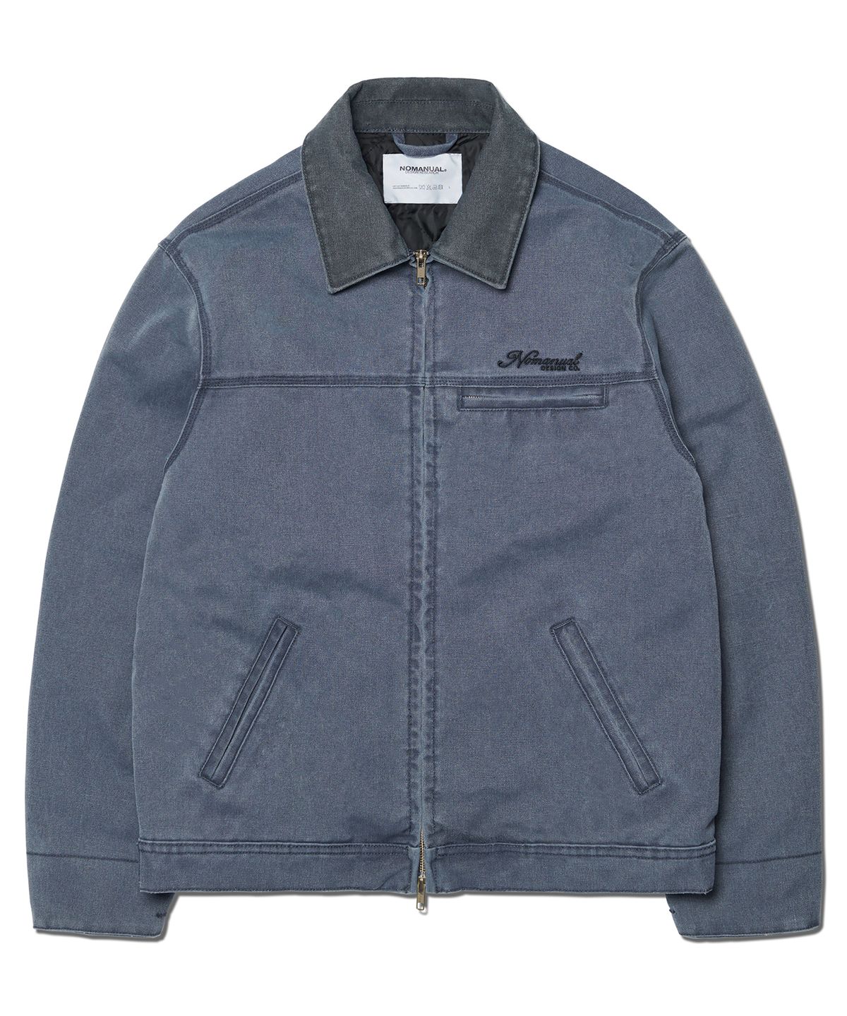 노매뉴얼(NOMANUAL) WASHED WORK JACKET - WASHED NAVY