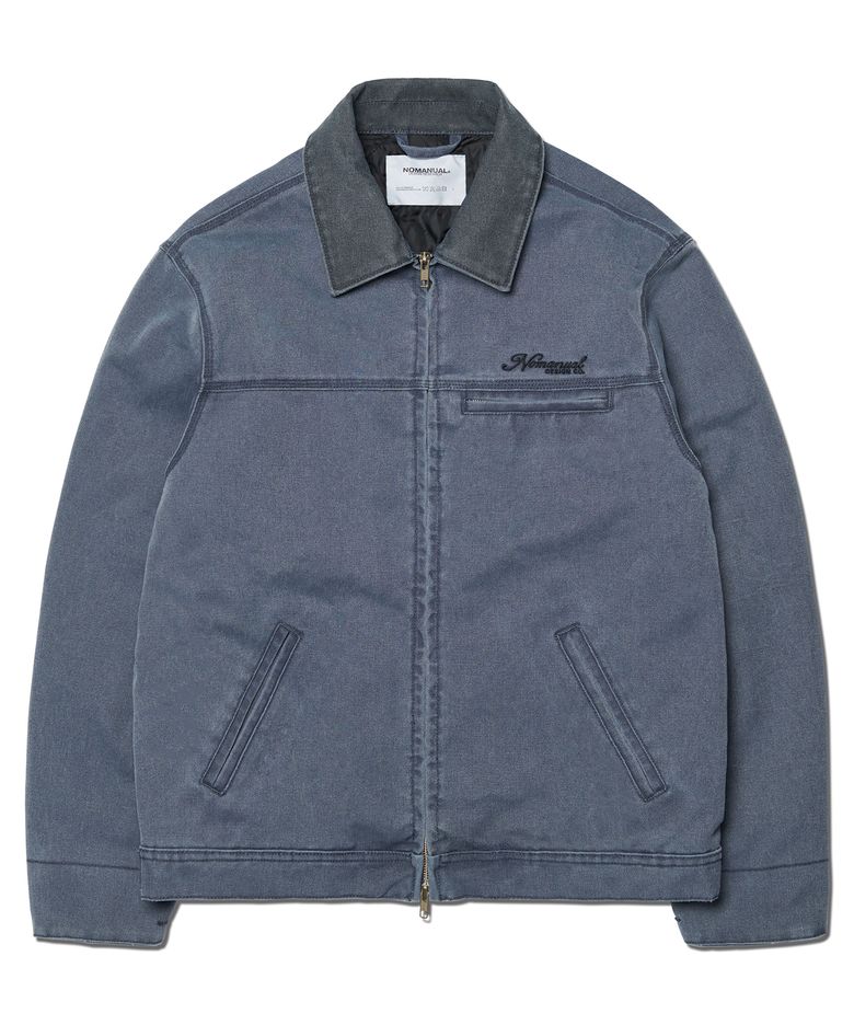 WASHED WORK JACKET - WASHED NAVY