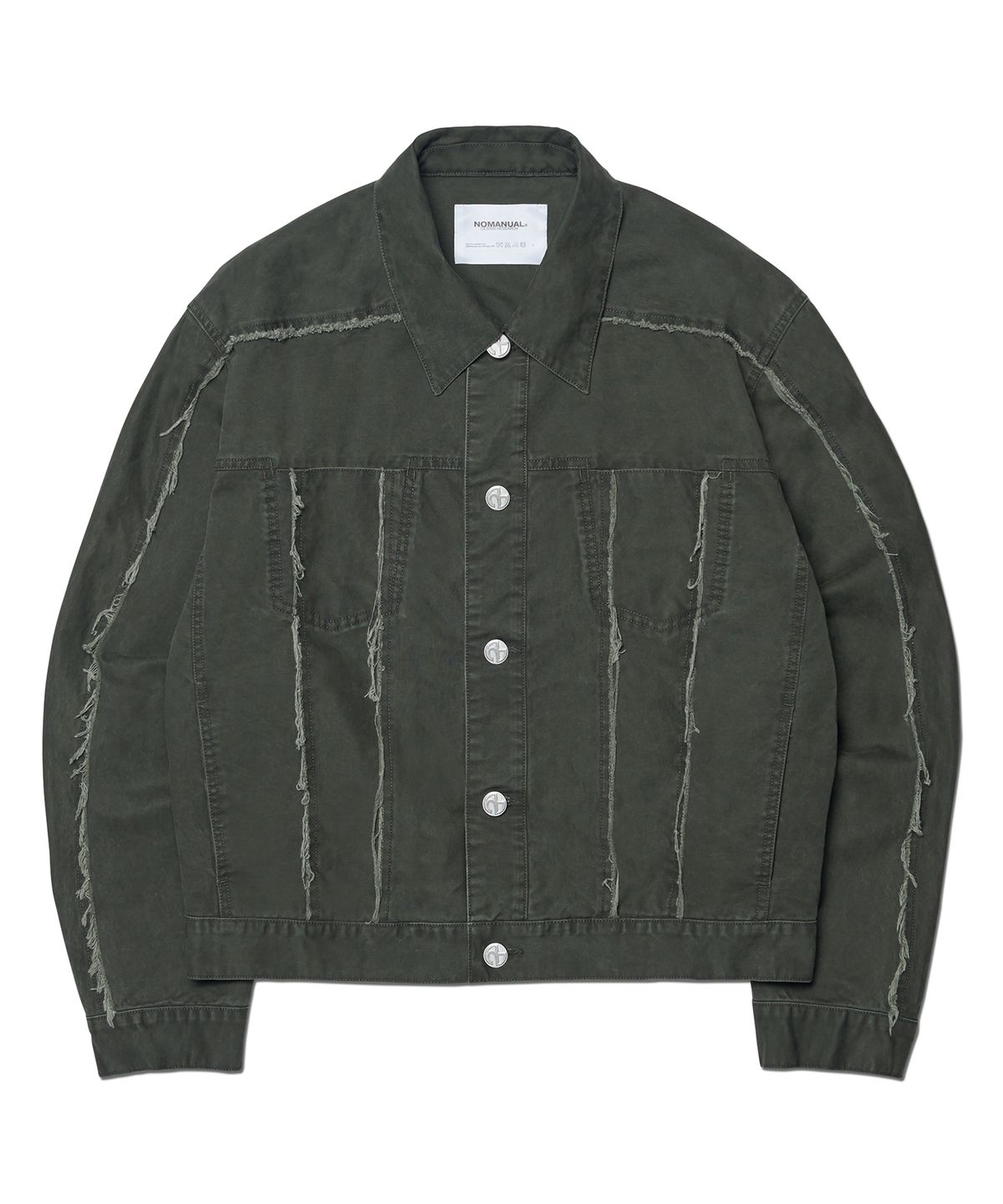 노매뉴얼(NOMANUAL) R.E TRUCKER JACKET - WASHED KHAKI