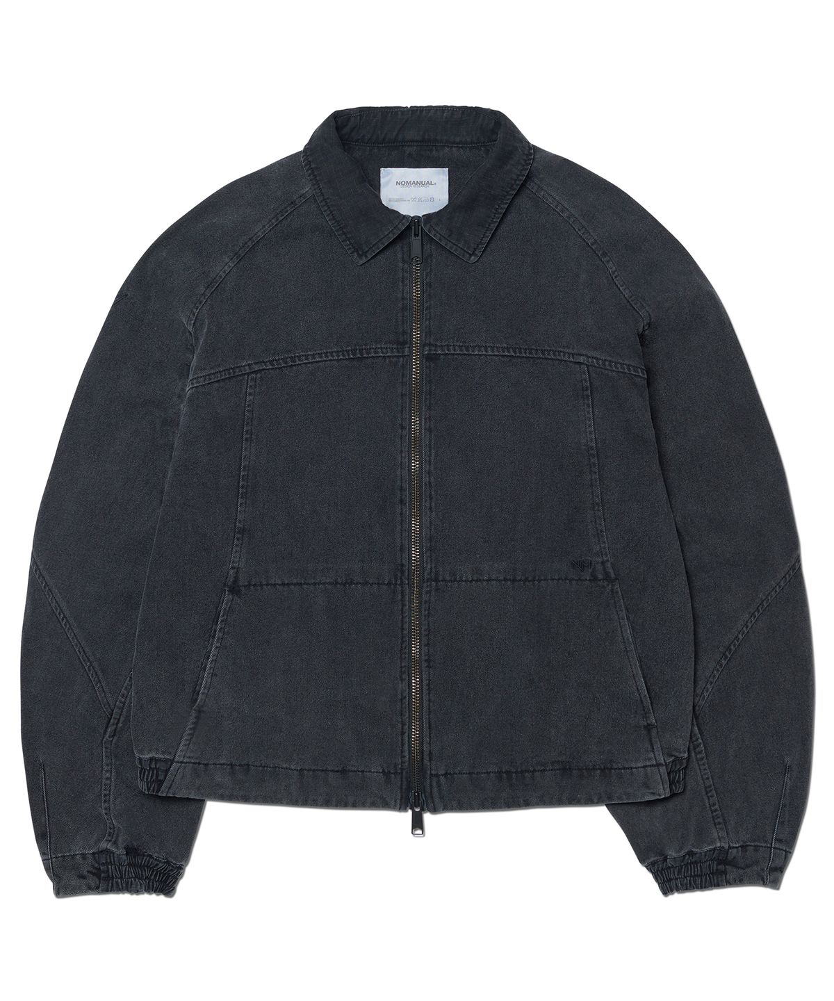 노매뉴얼(NOMANUAL) D.W DENIM JACKET - WASHED BLACK