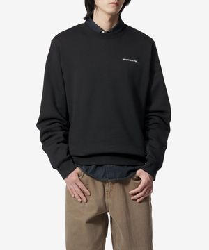 로고 맨투맨 - 블랙 / UF5072FF0024000P07999