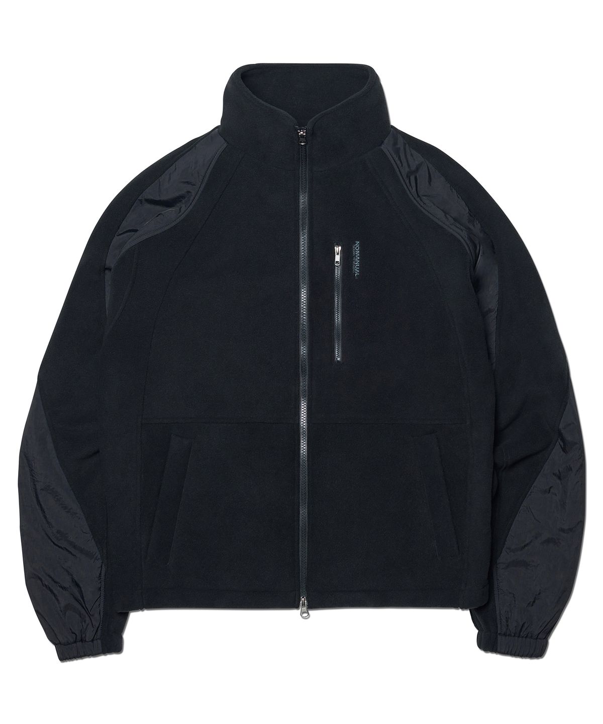 노매뉴얼(NOMANUAL) T.S FLEECE JACKET - BLACK