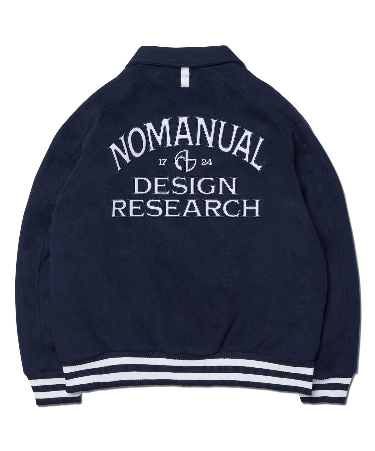 노매뉴얼(NOMANUAL) W.S VARSITY JACKET - DARK NAVY