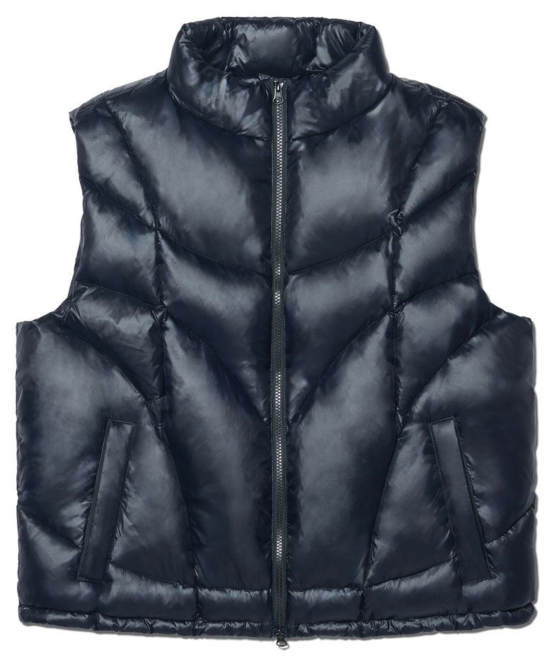 PARABOLA DUCK DOWN VEST - GLOSSY BLACK