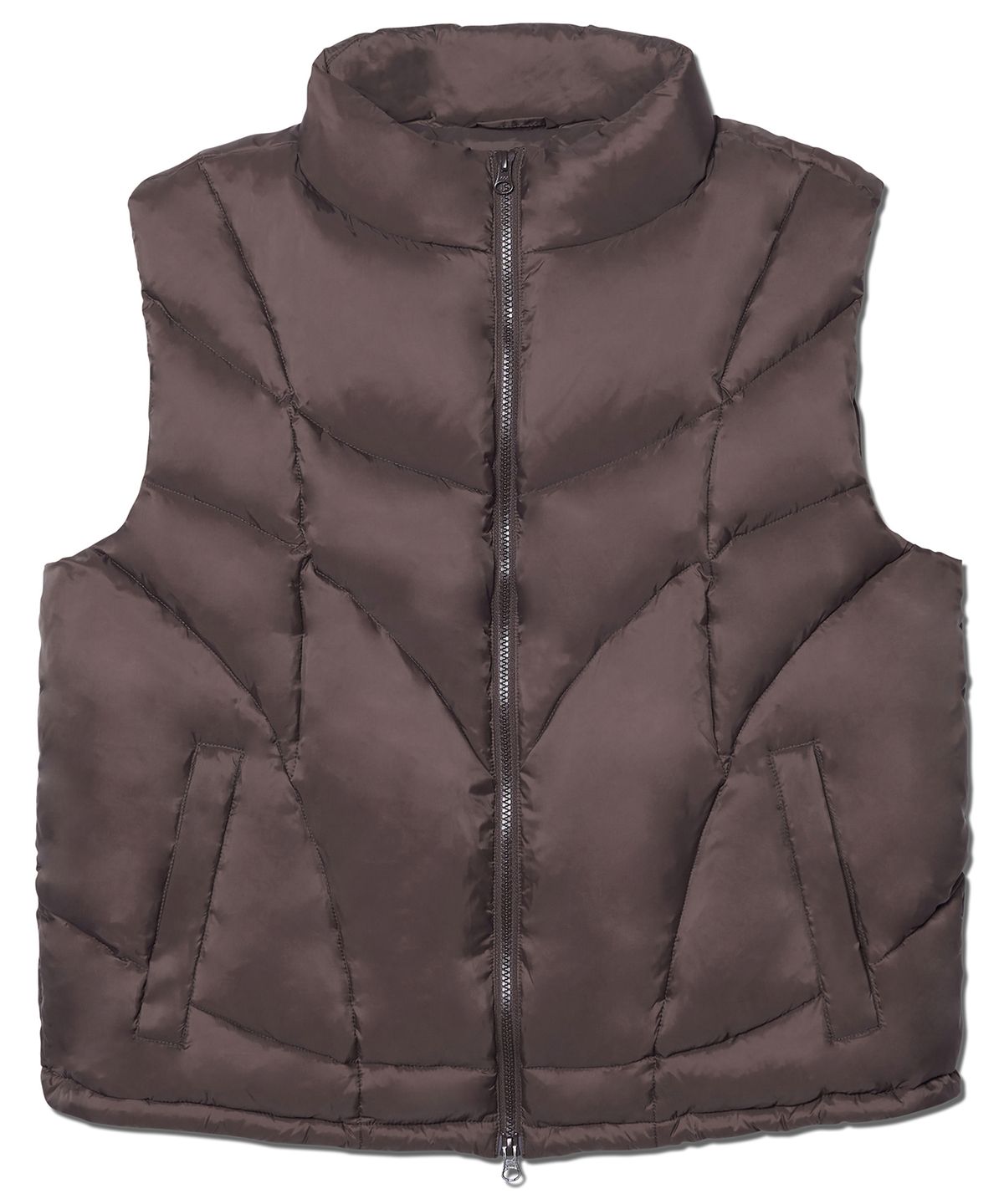 노매뉴얼(NOMANUAL) PARABOLA DUCK DOWN VEST - BROWN