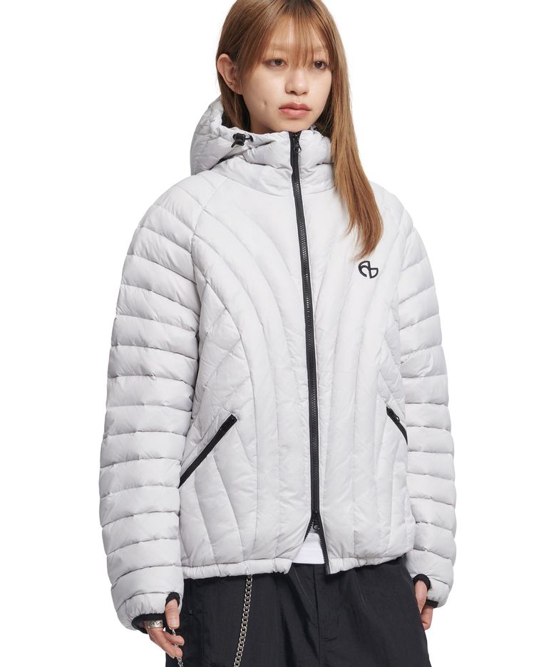 NUBES LIGHT DUCK DOWN - GLOSSY GRAY