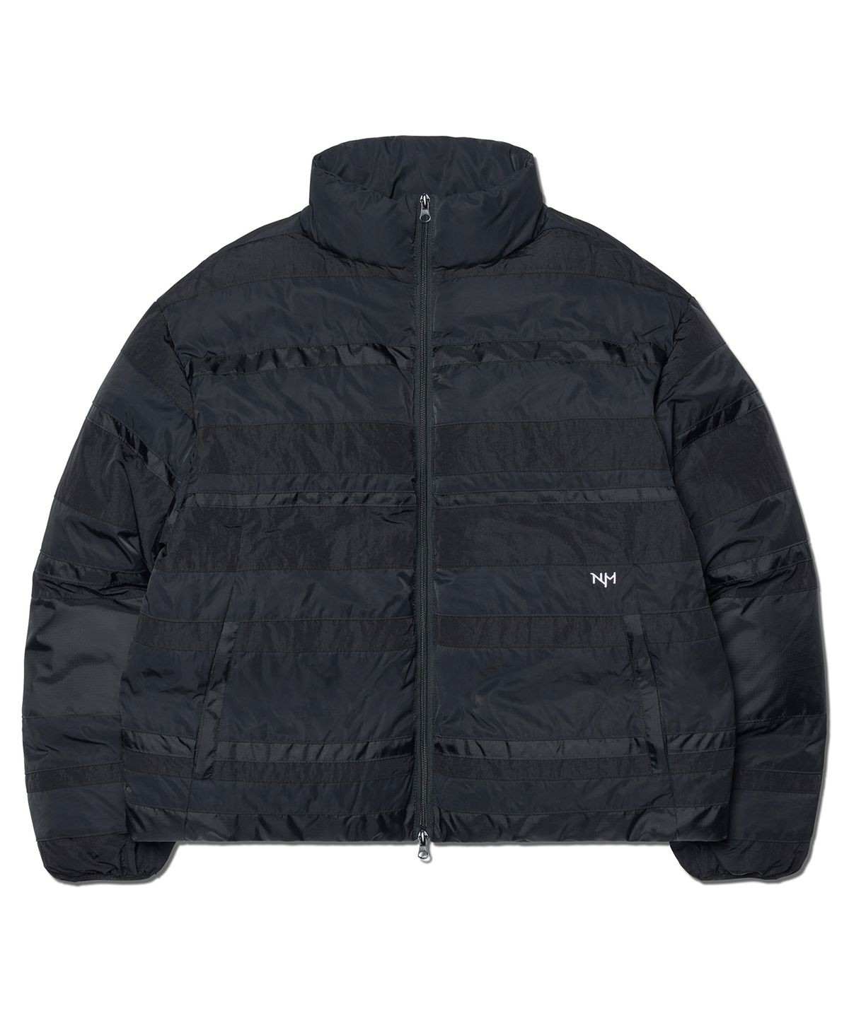노매뉴얼(NOMANUAL) H.C NYLON DOWN JACKET - BLACK