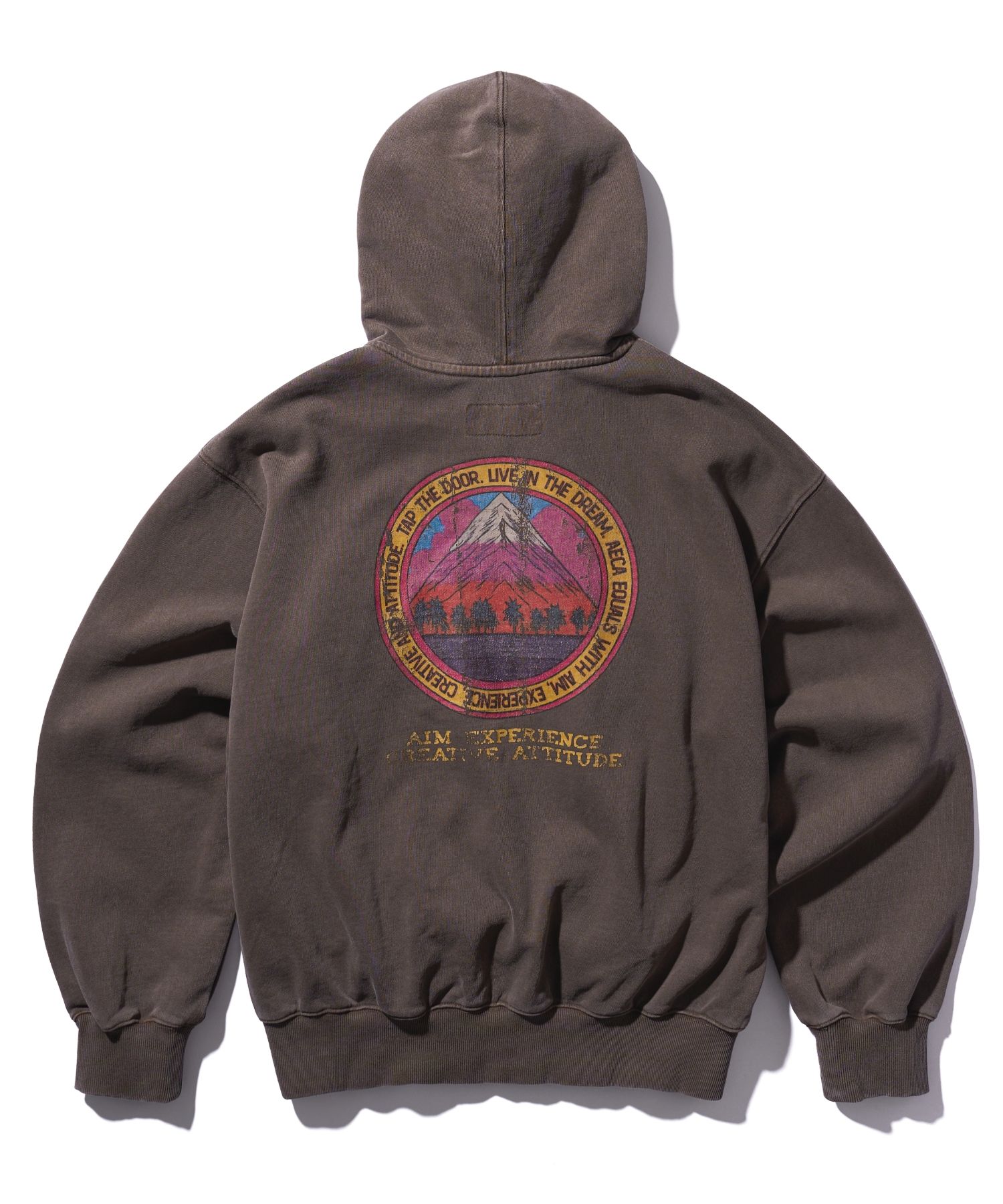 ◆AECA WHITE MOUNTAIN ZIP UP HOODIE◆ MUSINSA | AECA WHITE AECA MOUNTAIN ZIP UP HOODIE-WASHED BROWN