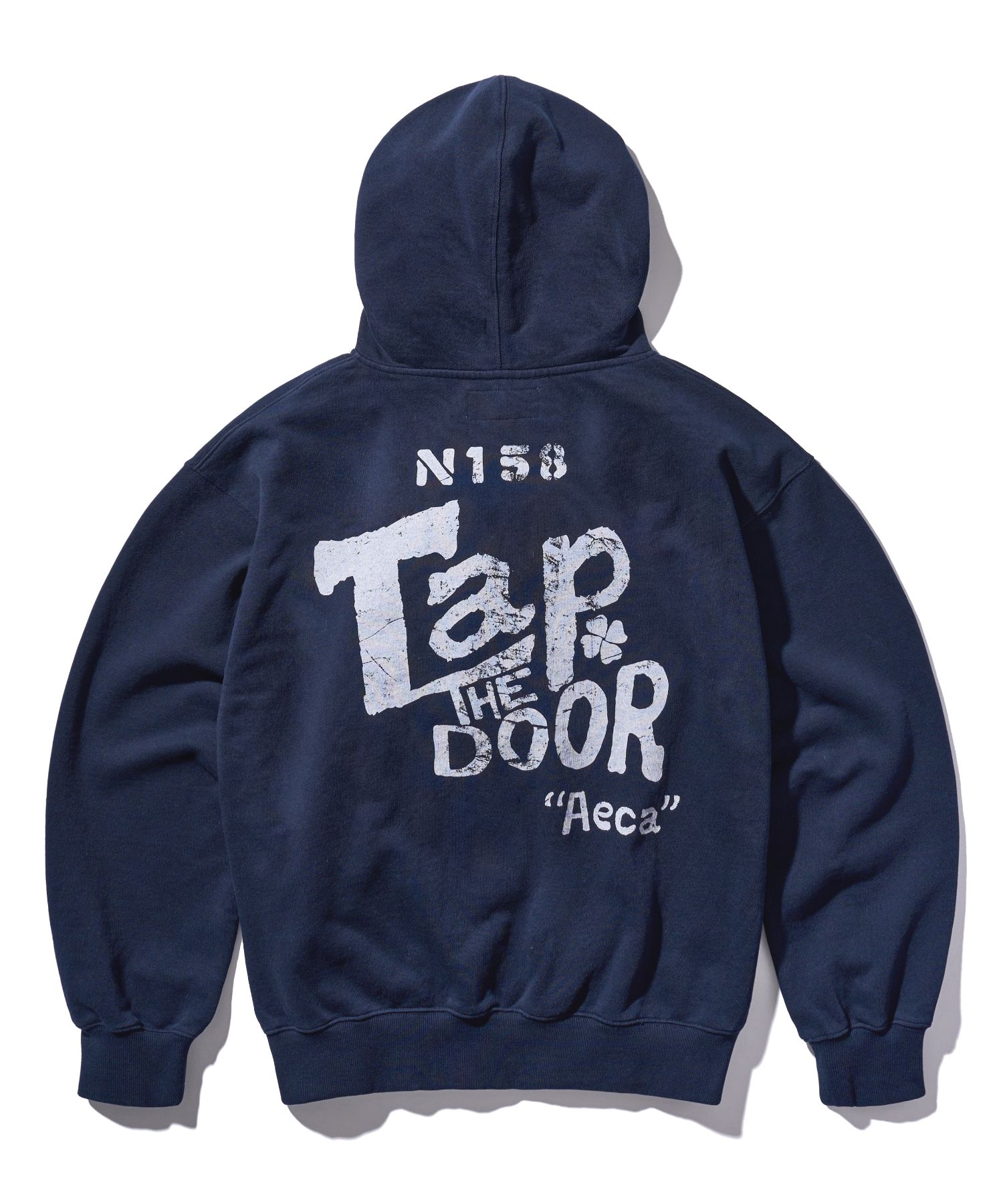 MUSINSA | AECA WHITE TAP THE DOOR ZIP UP HOODIE-NAVY