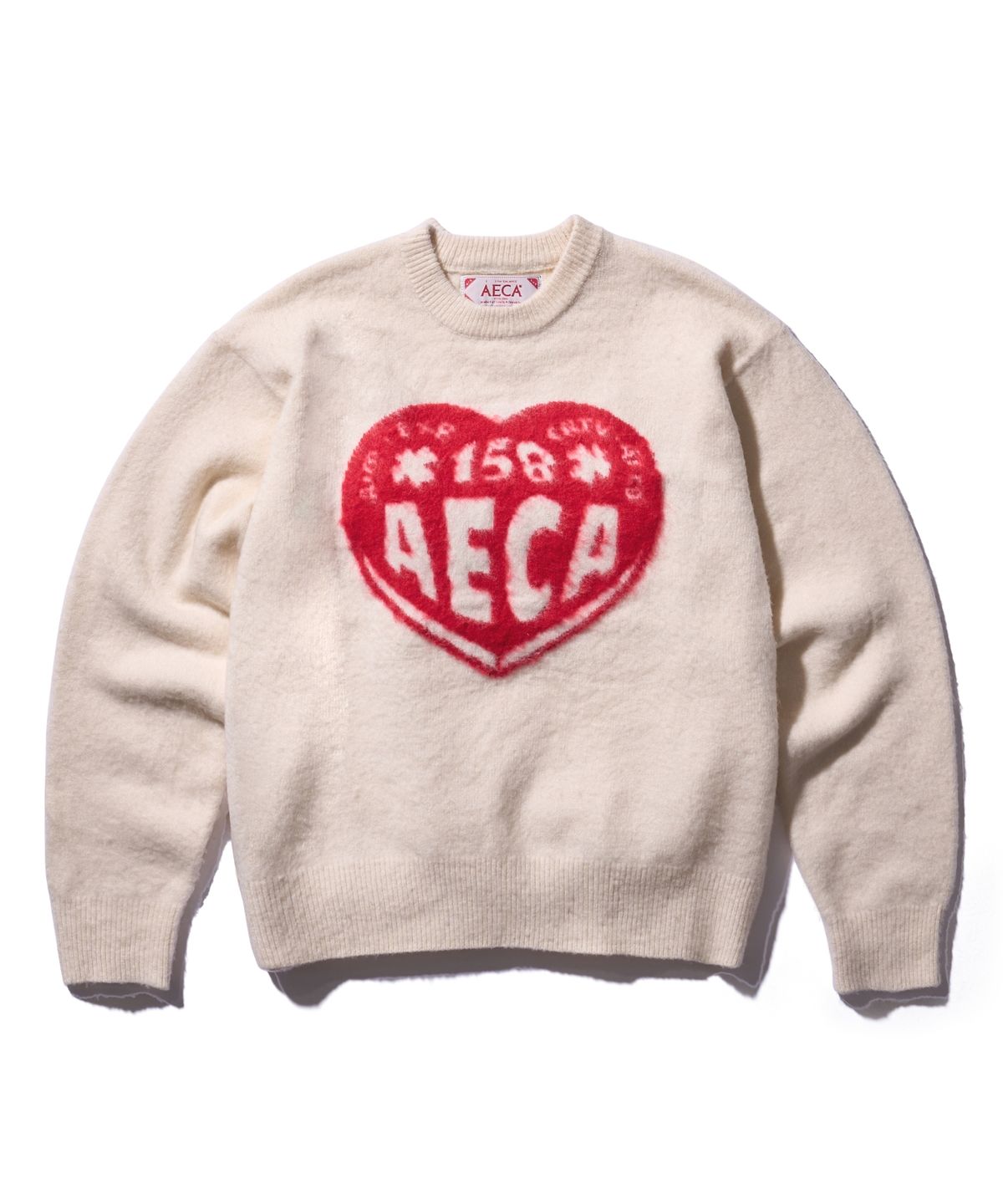 에이카화이트(AECA) AECA LOVE DOODLE KNIT-IVORY