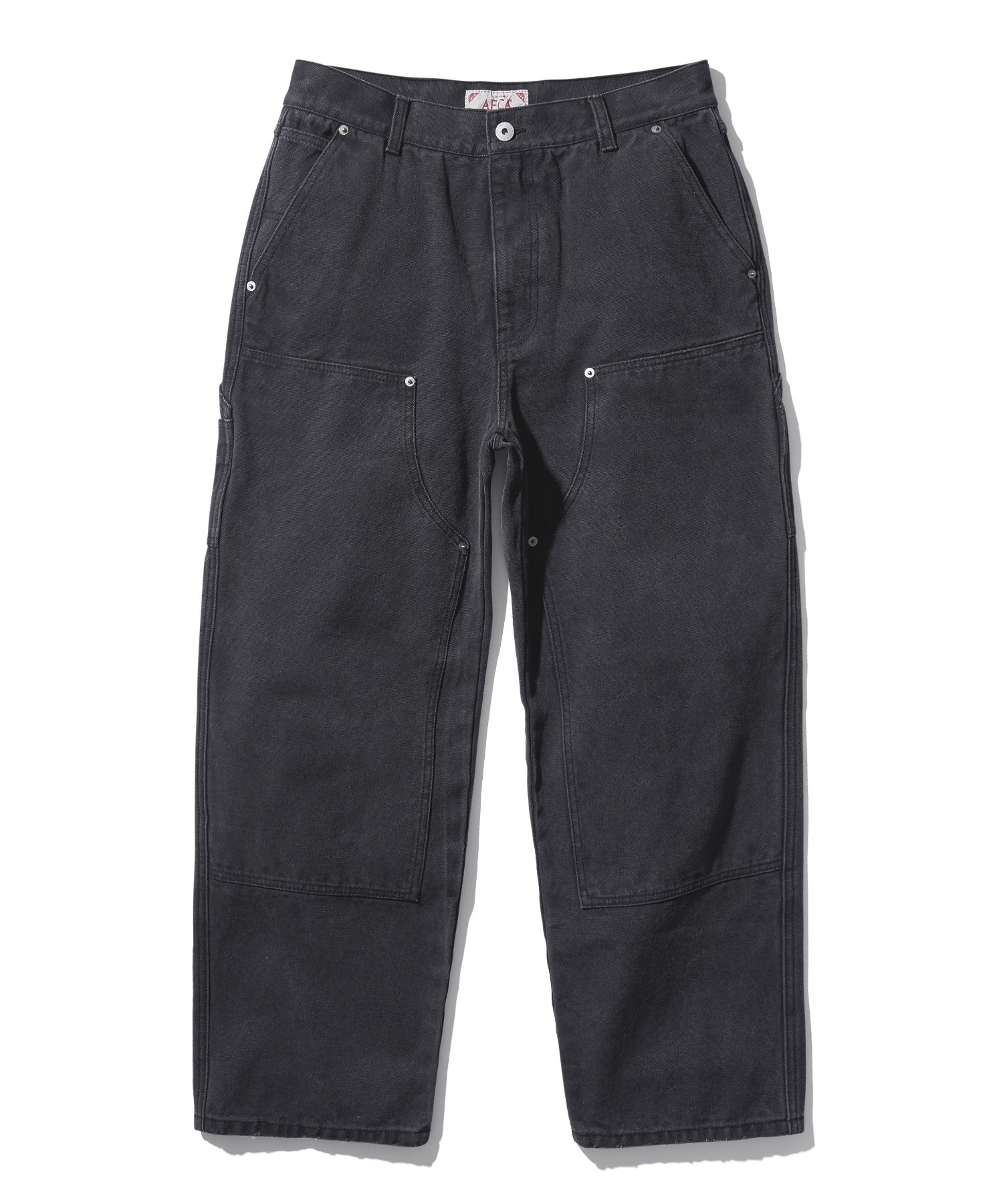 DOUBLE KNEE PIGMENT PANT BLACK