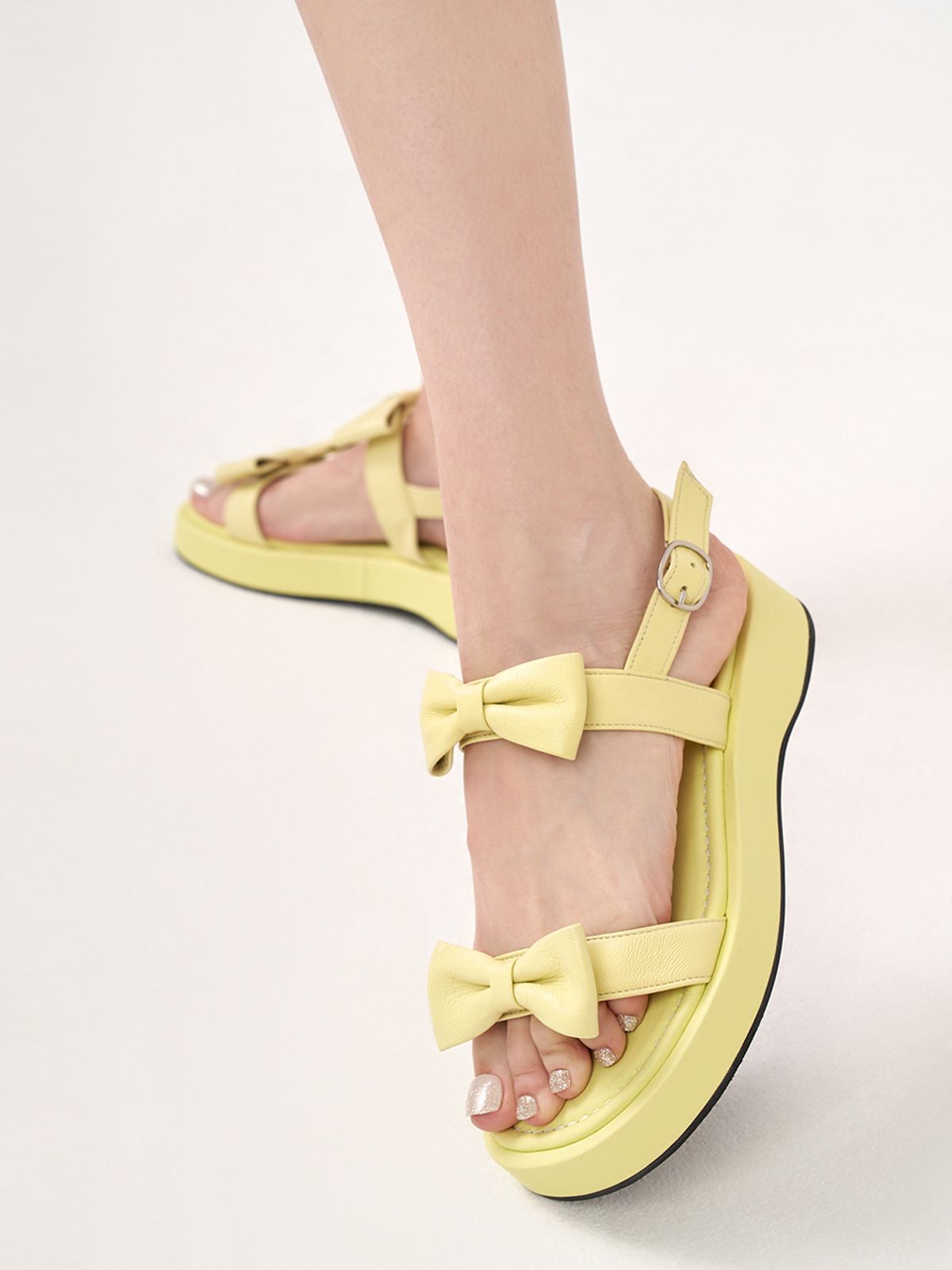 에뗄린(ETELIN) Piona Ribbon Platform - Lime