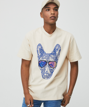 레이밴 티셔츠 크림