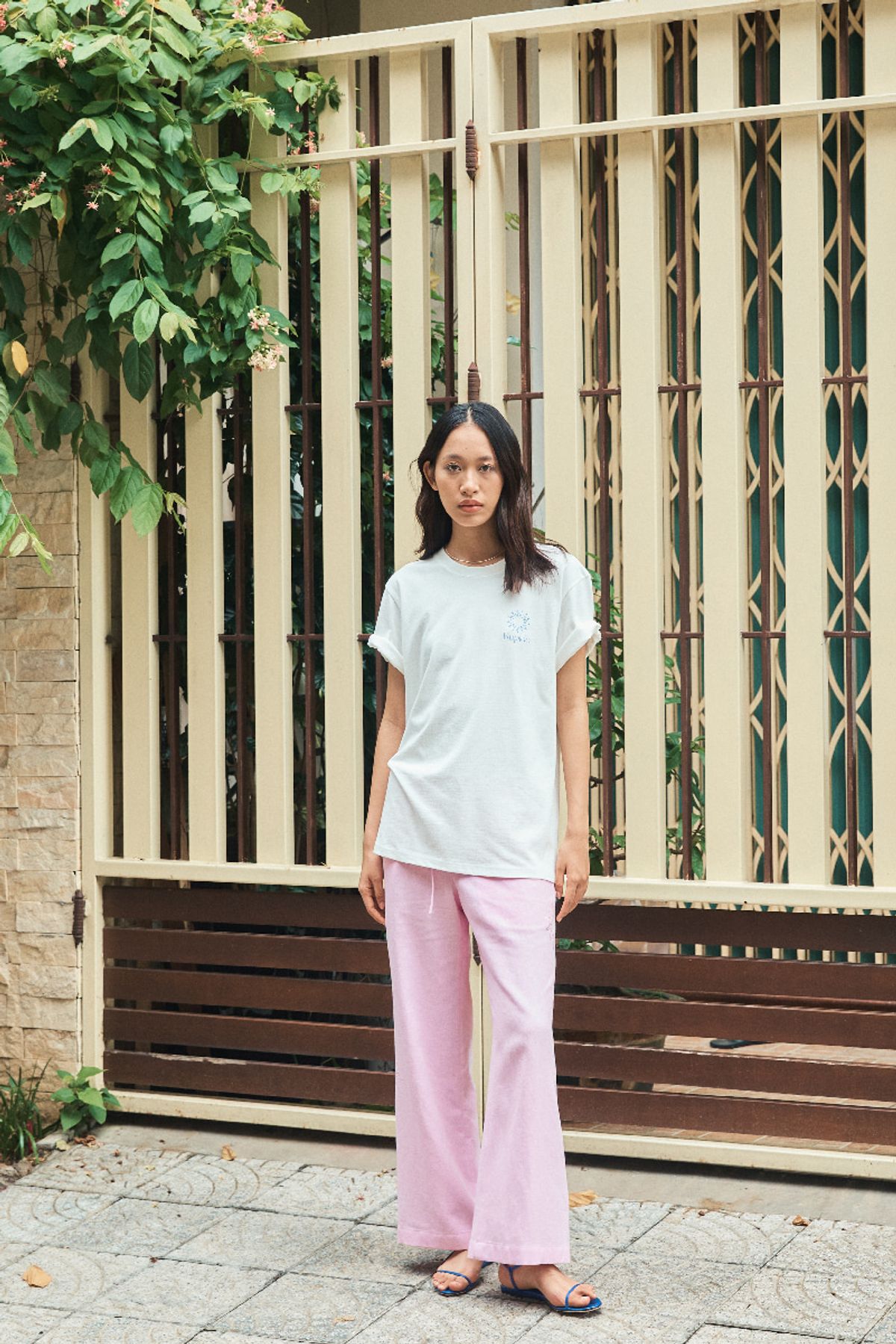 큐피도(KUPIDO) Sunny Vacance T-shirt _ cream