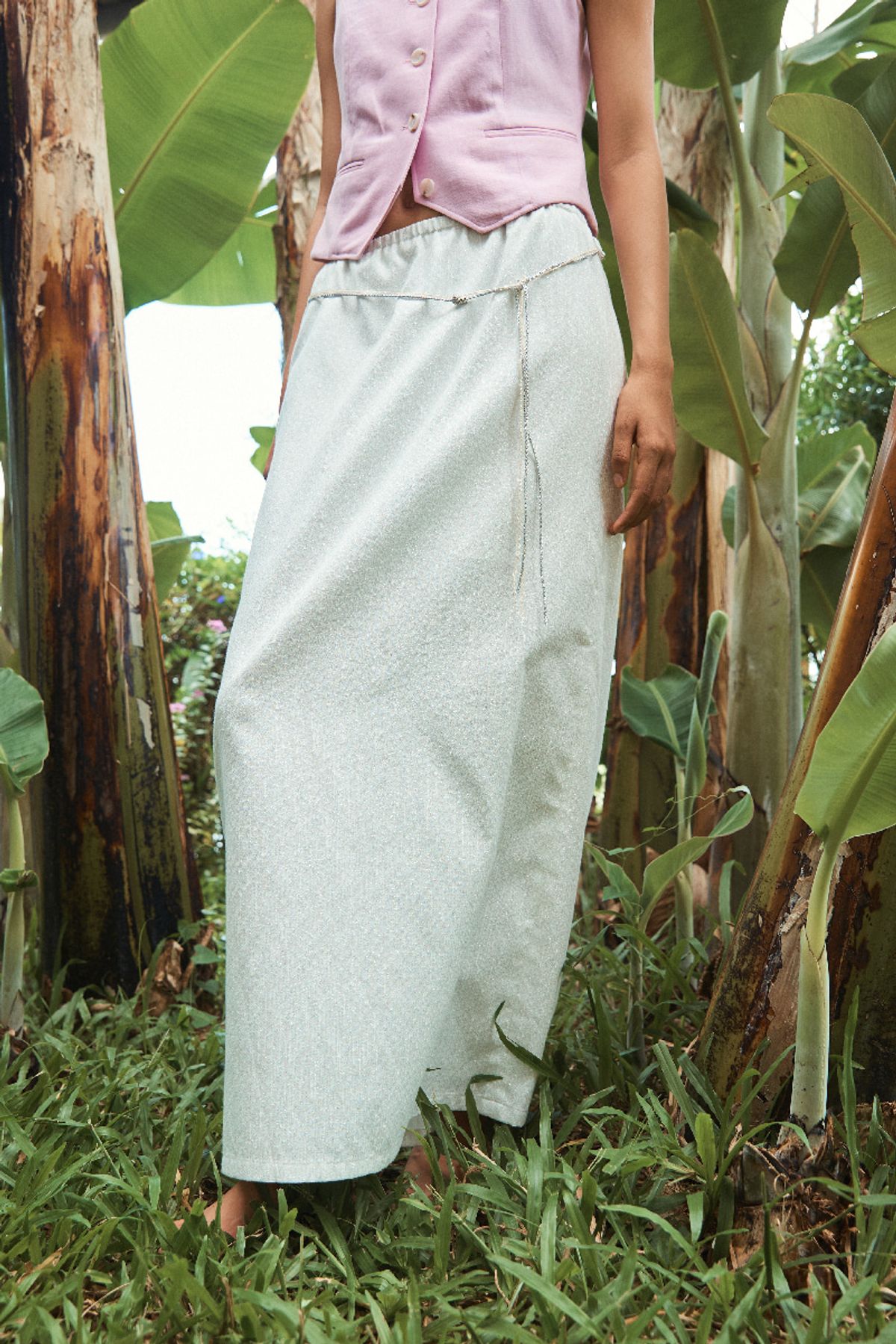 큐피도(KUPIDO) Stella long skirt _ white