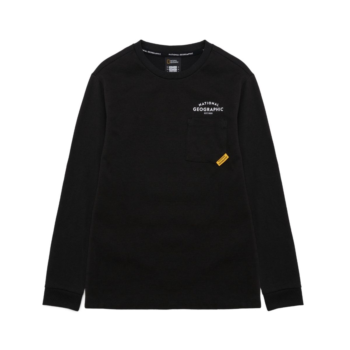 내셔널지오그래픽 키즈(NATIONAL GEOGRAPHIC KIDS) K243UTS910 베이직 로고 싱글 티셔츠 CARBONBLACK