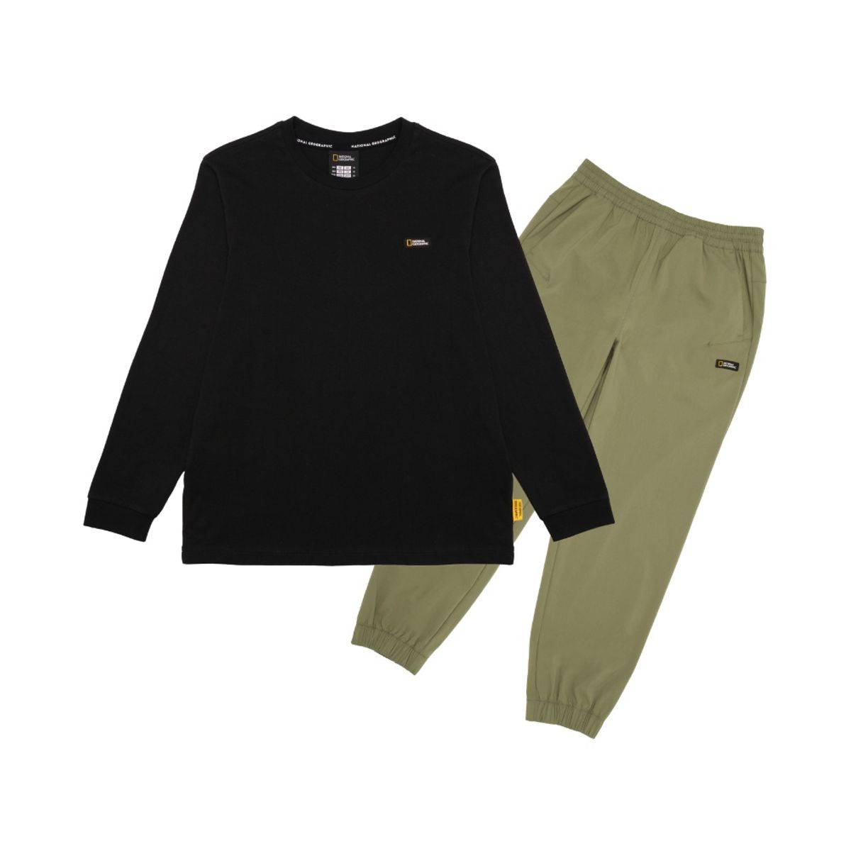 내셔널지오그래픽 키즈(NATIONAL GEOGRAPHIC KIDS) K243UPB910 싱글 티셔츠 SET CARBONBLACK
