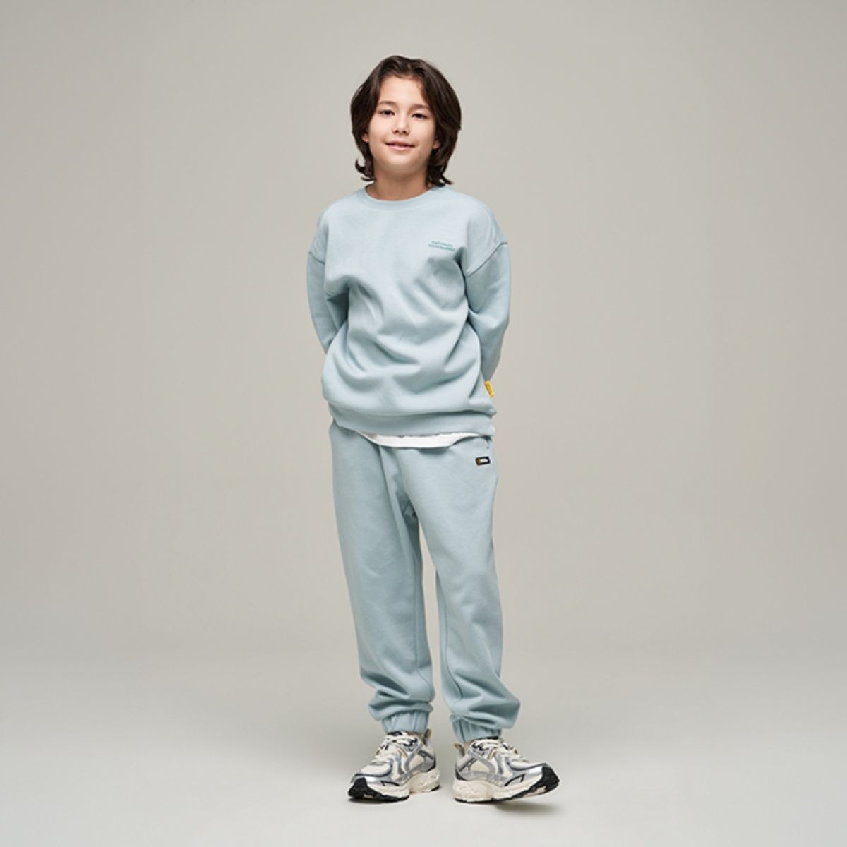 내셔널지오그래픽 키즈(NATIONAL GEOGRAPHIC KIDS) K243UPB920 맨투맨 SET JADE
