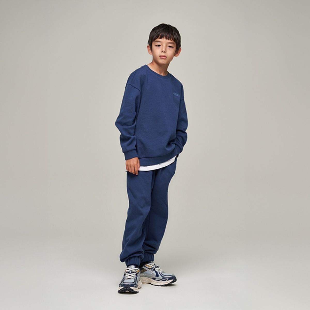 내셔널지오그래픽 키즈(NATIONAL GEOGRAPHIC KIDS) K243UPB920 맨투맨 SET LNAVY