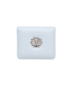 데이지 포토 슬롯 반지갑 지폐 카드지갑 스카이블루