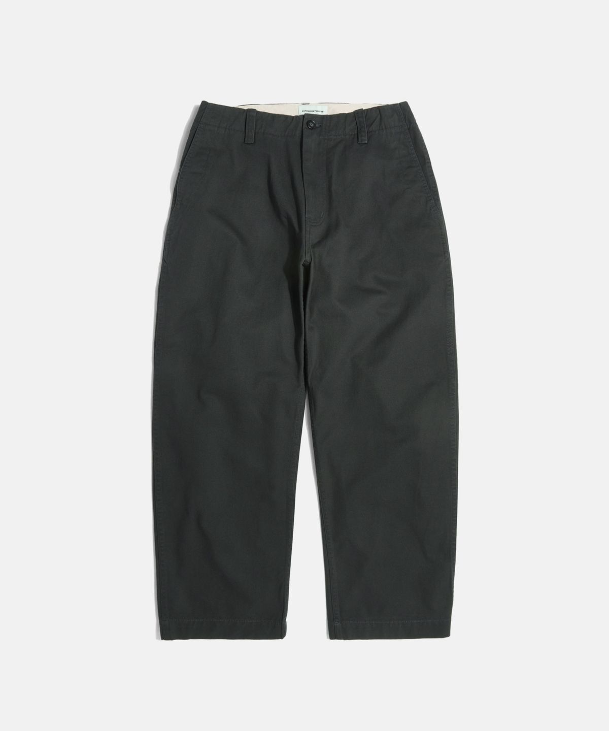 에스피오나지(ESPIONAGE) Wide Officer Pants Ink Black