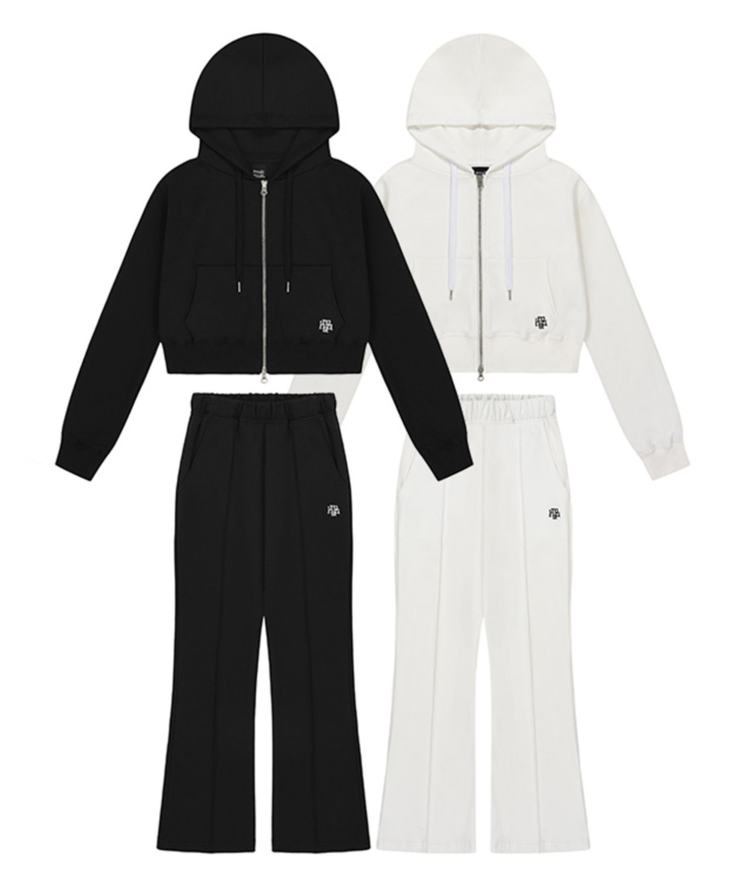 セットアップ muahmuah SET regular fit hooded zip-up pants set-up 3 colors MUSINSA | MUAHMUAH [SET] Regular fit hooded zip-up pants set