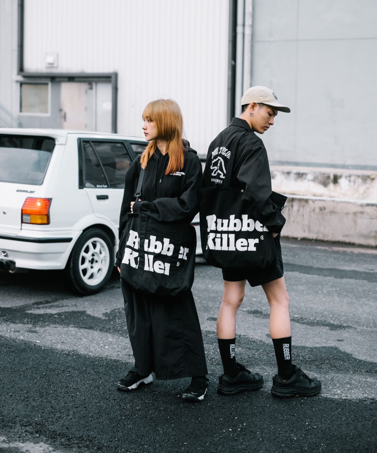 러버킬러(RUBBERKILLER) 맥 토트백 [2 Colors]