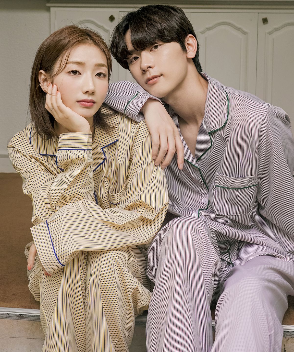 파란(PALAN) 파르마 스트라이프 커플 파자마 잠옷세트