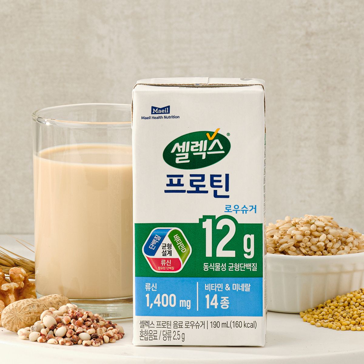 셀렉스(SELEX) [24개] 마시는 프로틴 음료 로우슈거 190ml