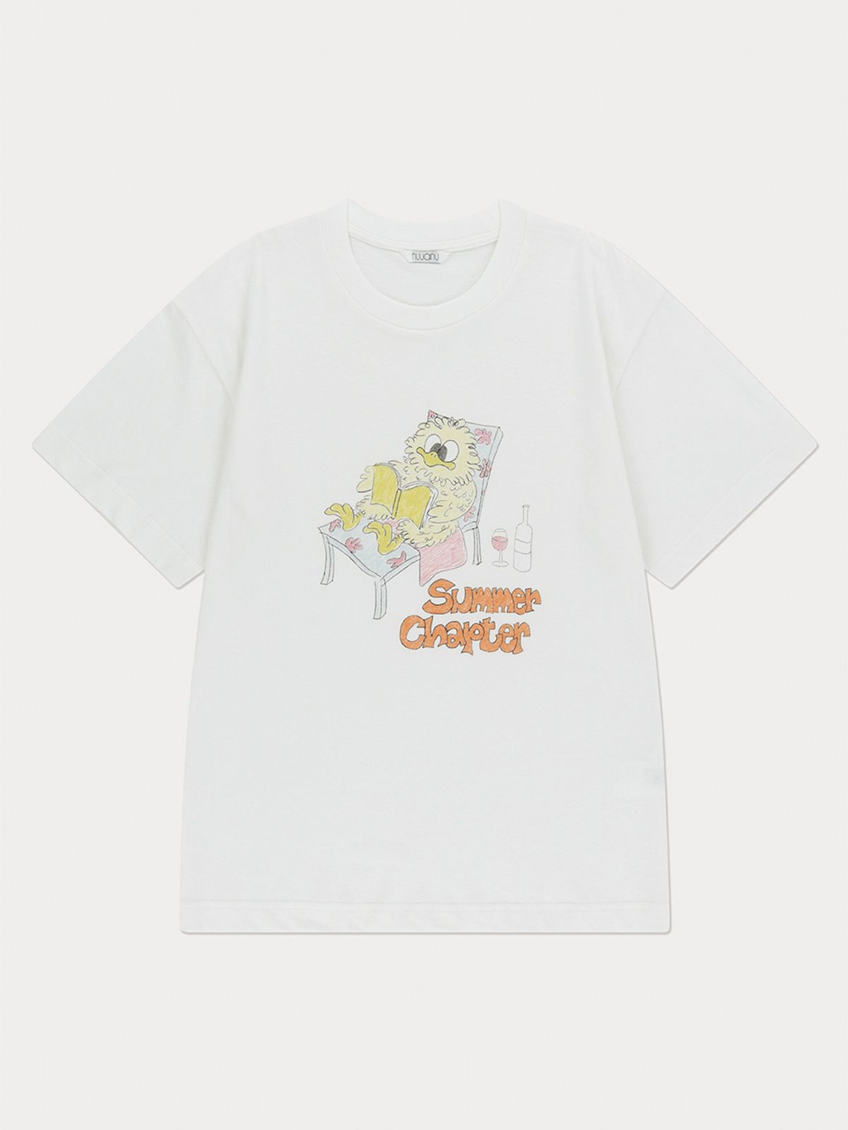 누아누(NUUANU) Bookworm Tee_Ivory