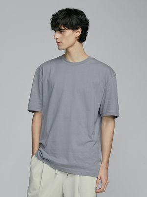베이직 크루넥 반팔 티셔츠 [D/GREY]