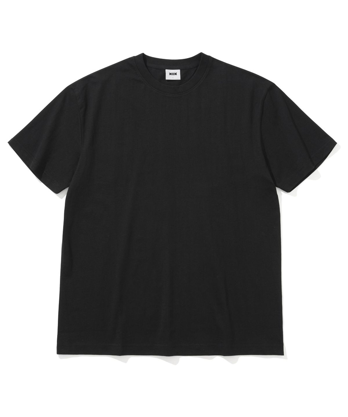엑스오엑스(XOX) 베이직 크루넥 반팔 티셔츠 [BLACK]