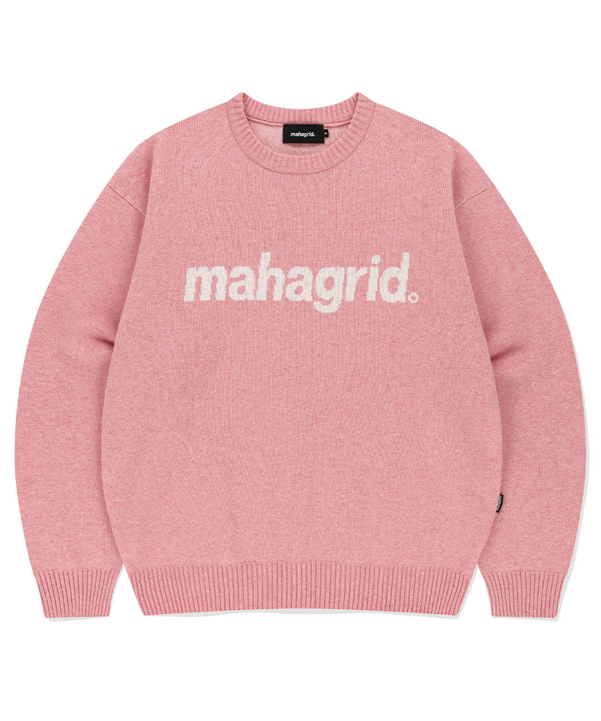 마하그리드(MAHAGRID) BASIC LOGO KNIT SWEATER PINK(MG2EFMK620A)