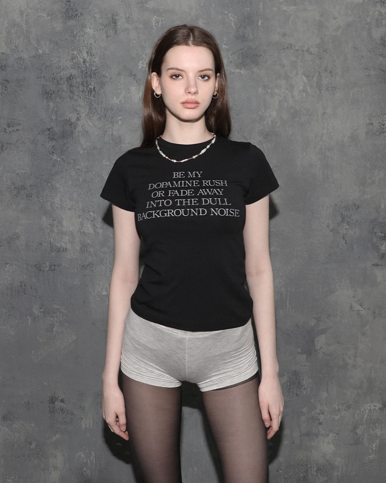 MUSINSA公式 | MAGORENSEOUL DOPAMINE スリムフィットTシャツ ブラック