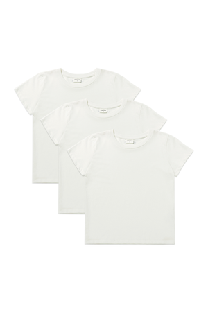 [3PACK] 리사이클 코튼 반팔 티셔츠 3P