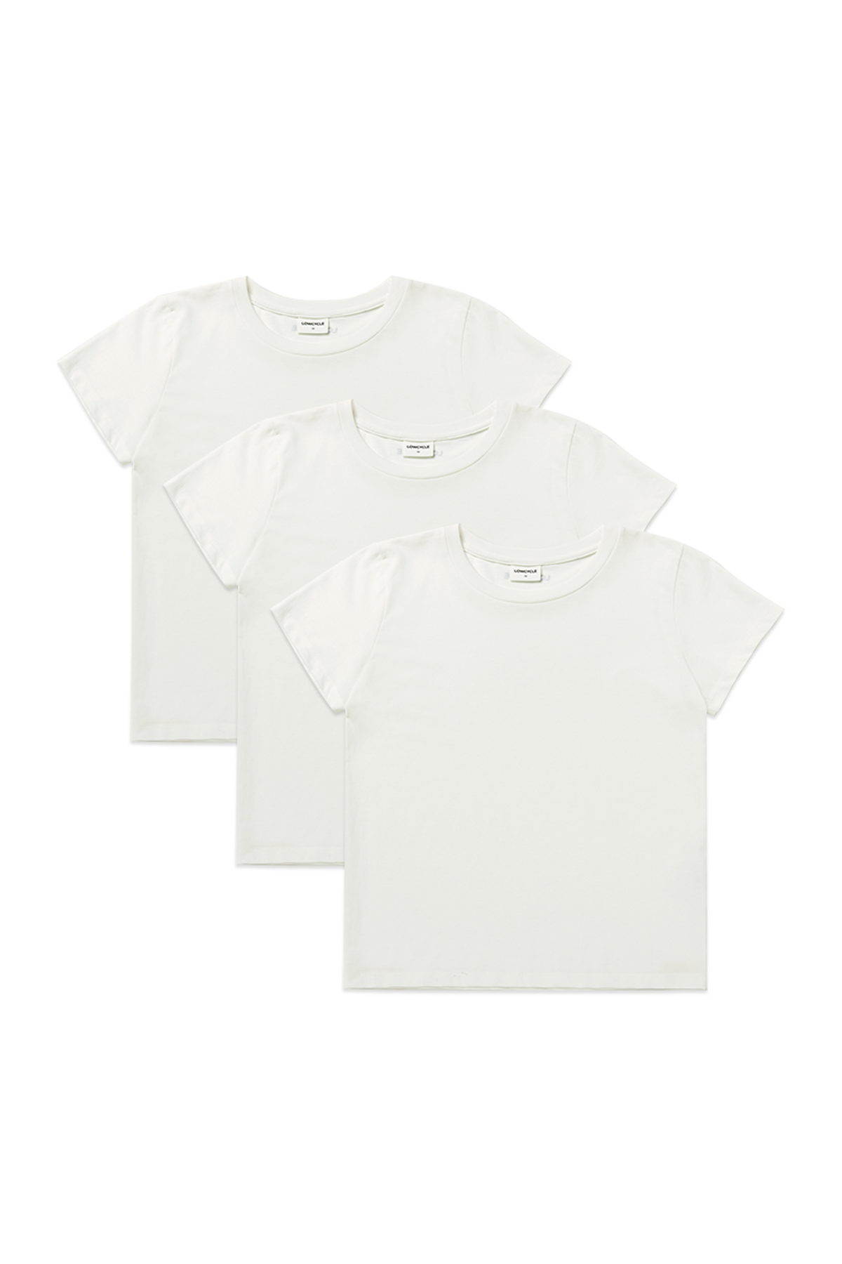 로우사이클(LOWCYCLE) [3PACK] 리사이클 코튼 반팔 티셔츠 3P