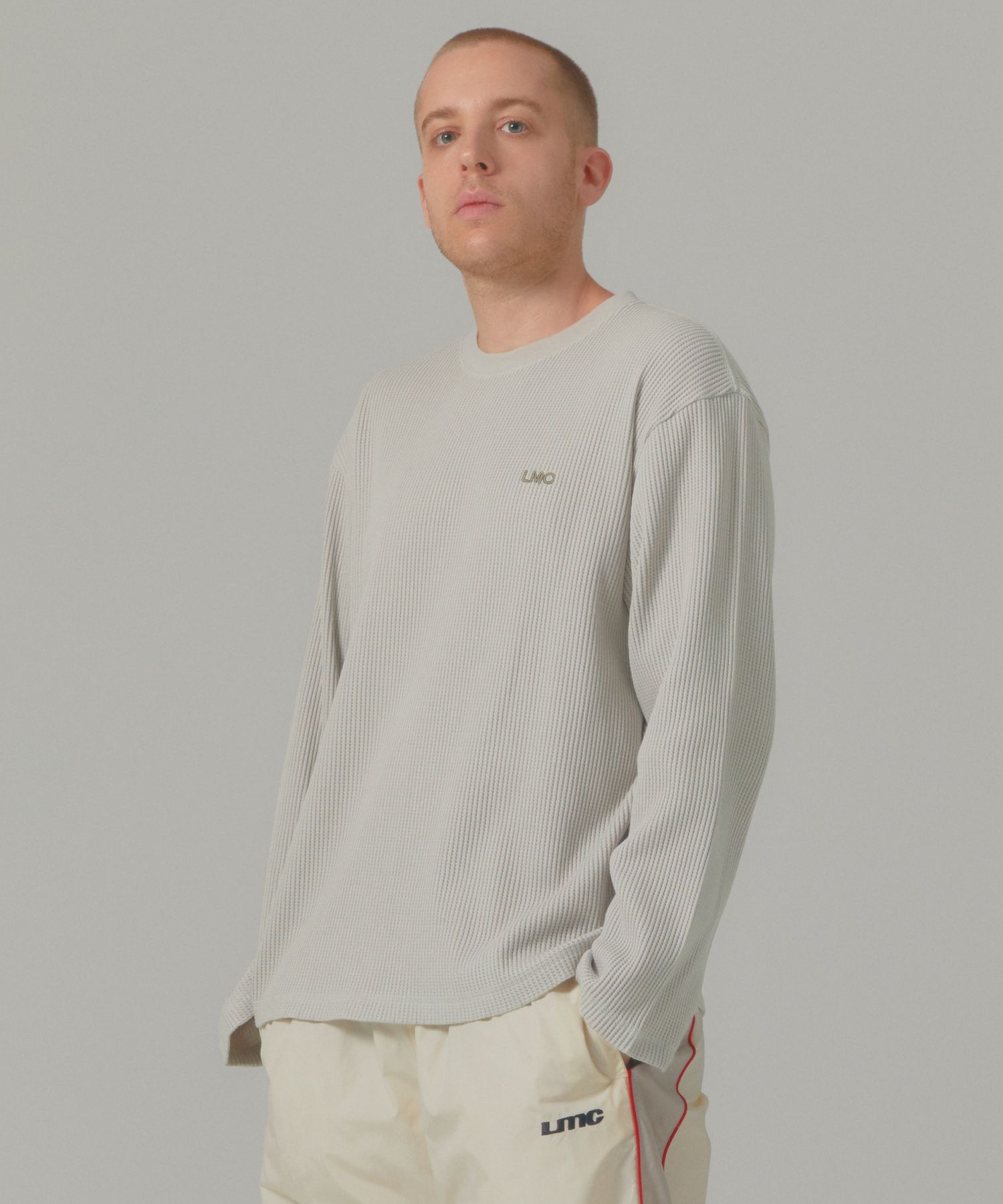 MUSINSA | LMC WAFFLE OG LONG SLV TEE sand