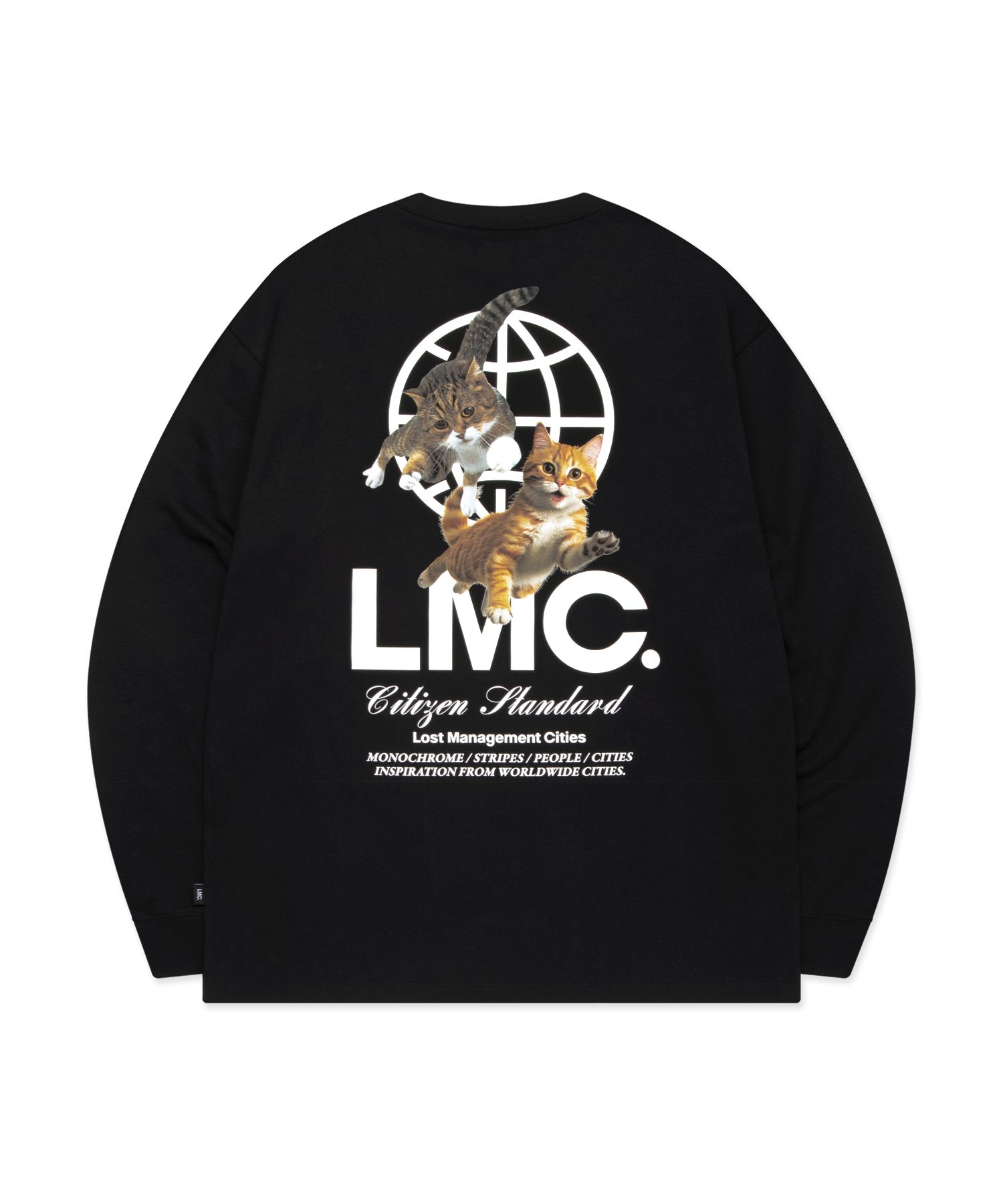 MUSINSA | LMC FLYING CATS LONG SLV TEE black