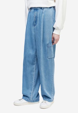 세미와이드 텐셀 데님 팬츠 블루 ZG5PT521BL