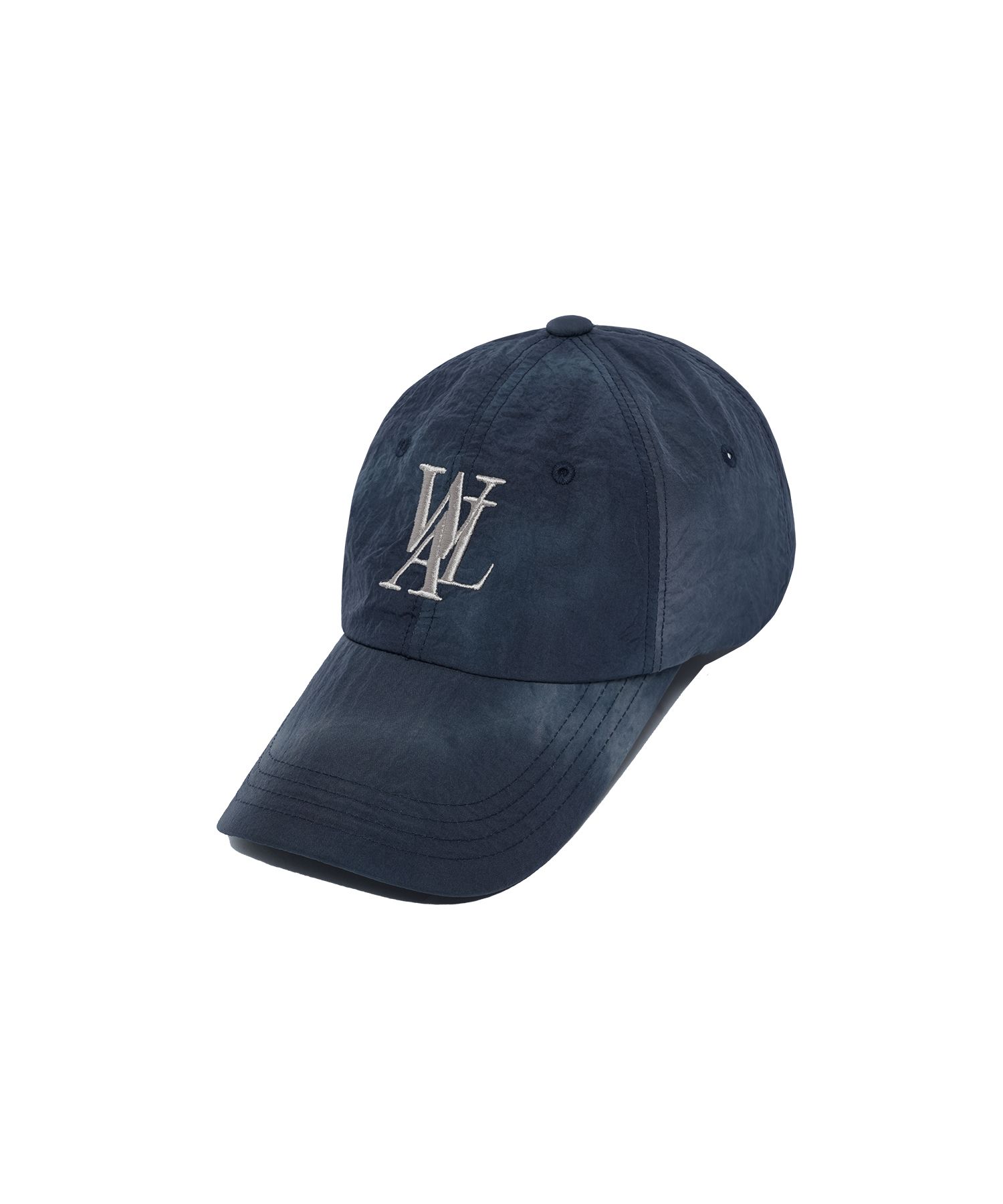 キャップ WOOALONG Deep signature nylon ball cap NAVY WL240WCA03UNAV MUSINSA | WOOALONG Deep signature nylon ball cap - NAVY