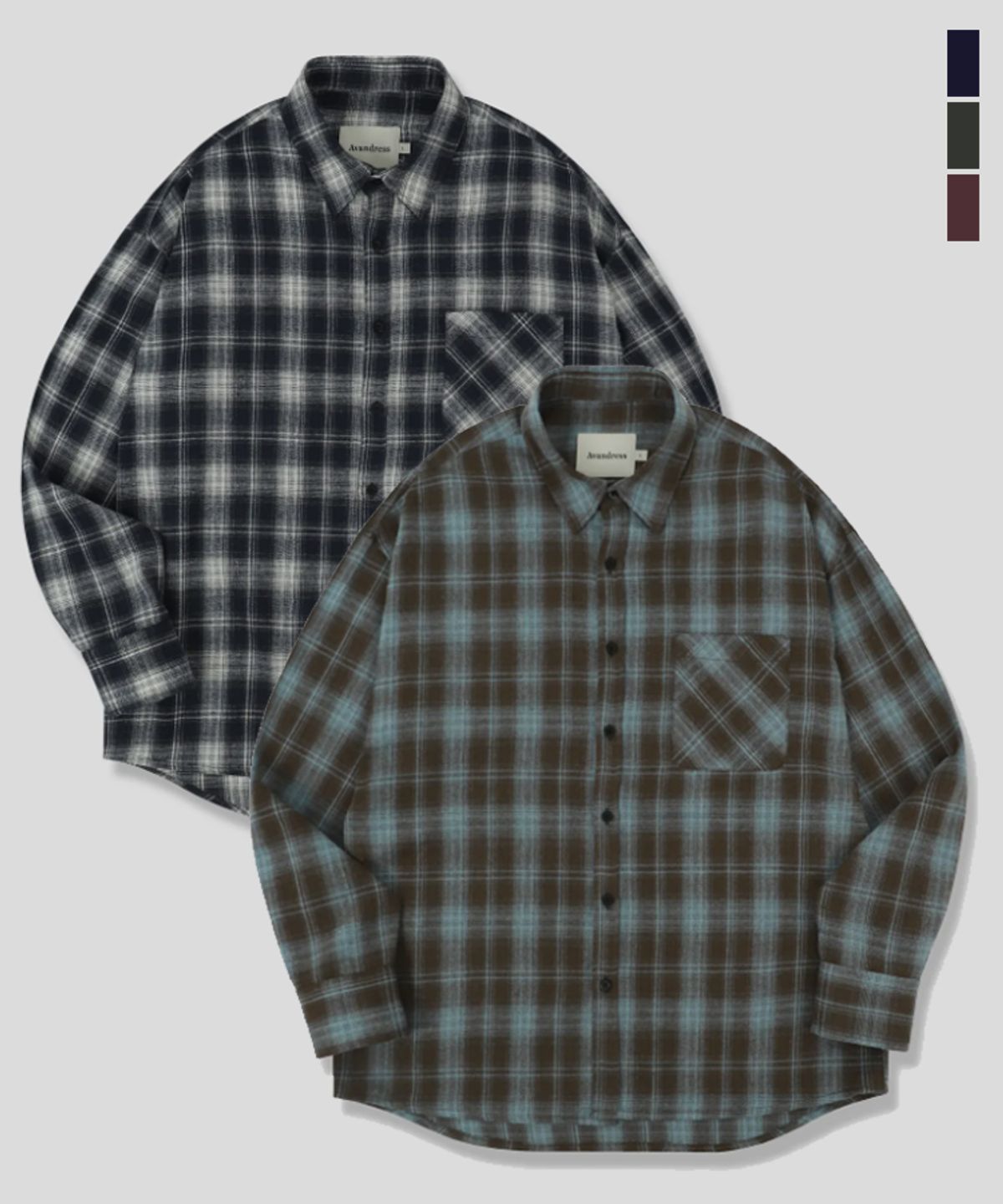 어반드레스(AVANDRESS) Patrick Check Shirt - 3COL